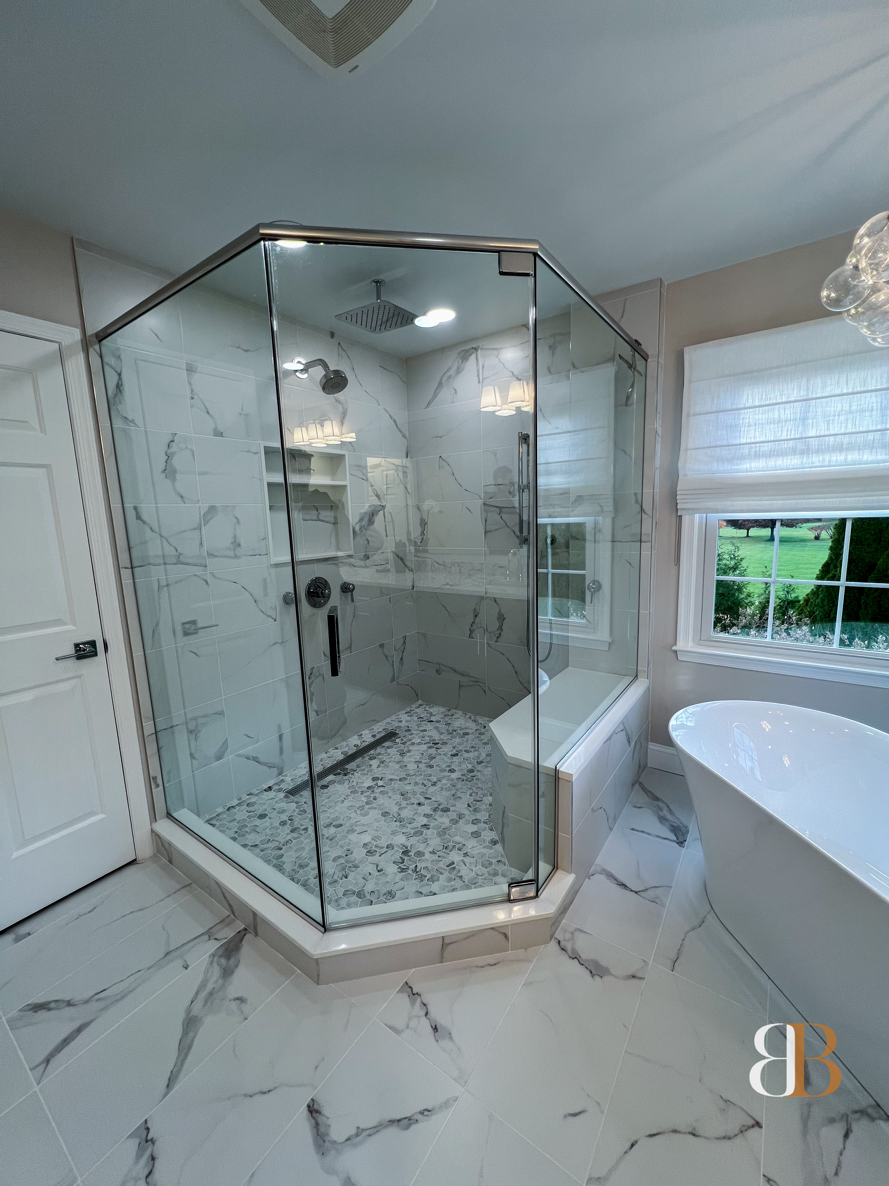Transitional bathroom remodel in Ambler by B&B Associates Creations — photo 2